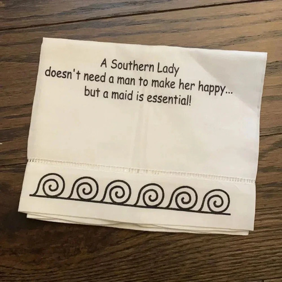 Southern Lady Man and Maid Hand Towel Kitchen Linen NWOT - Picture 2 of 8
